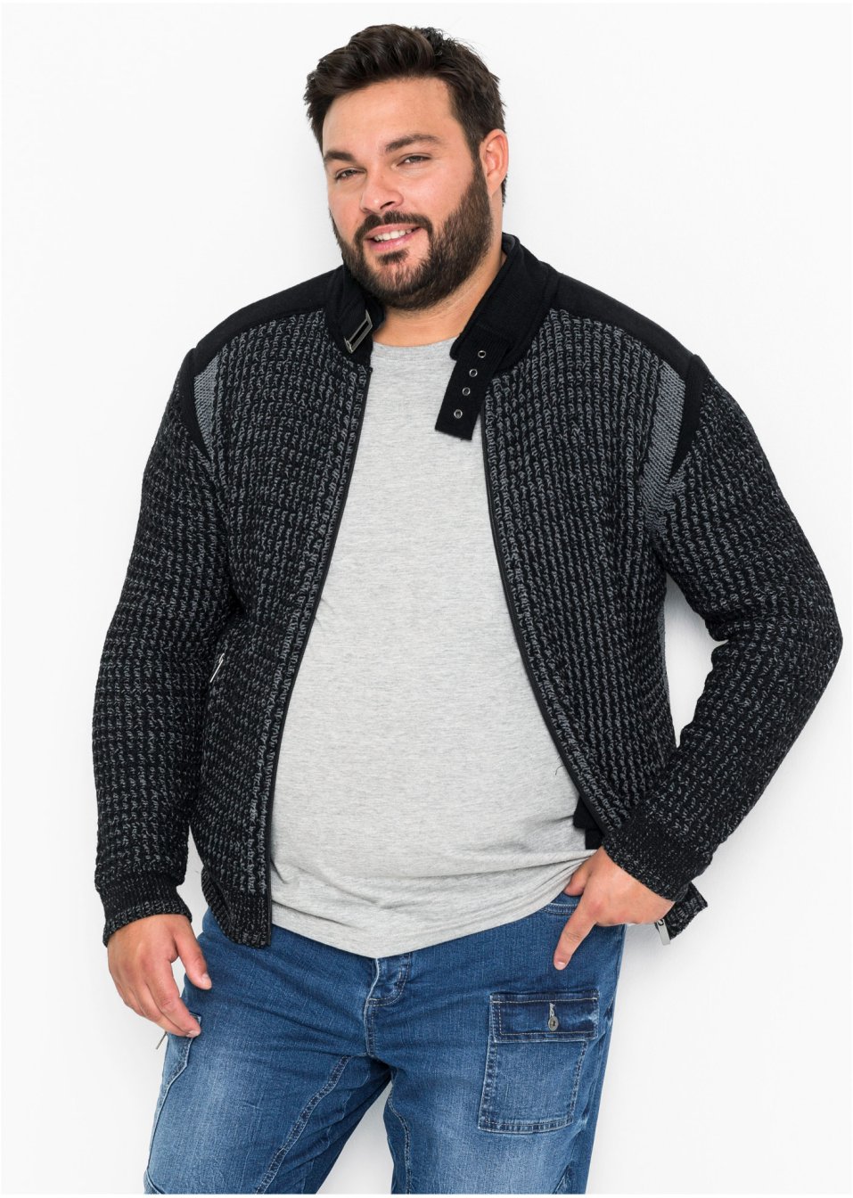 Gilet en maille structurée