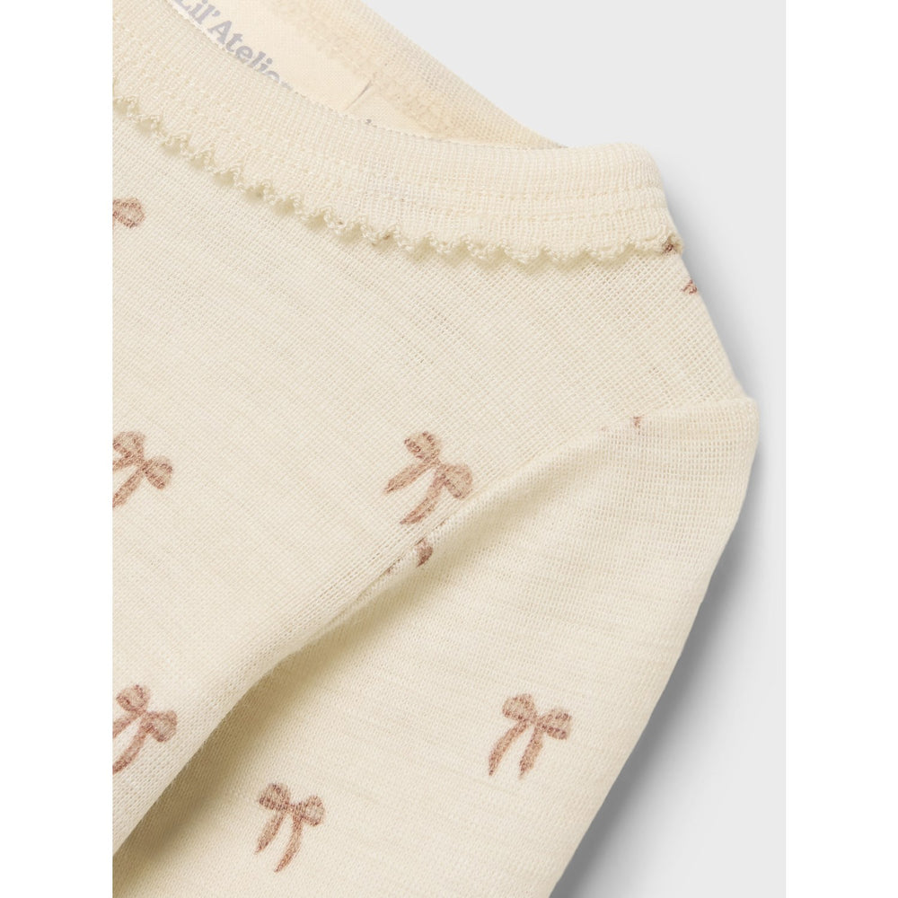 Køb Lil'Atelier Turtledove Melange Nbfnalu Ls Wo/Mo Slim Body Lil Noos