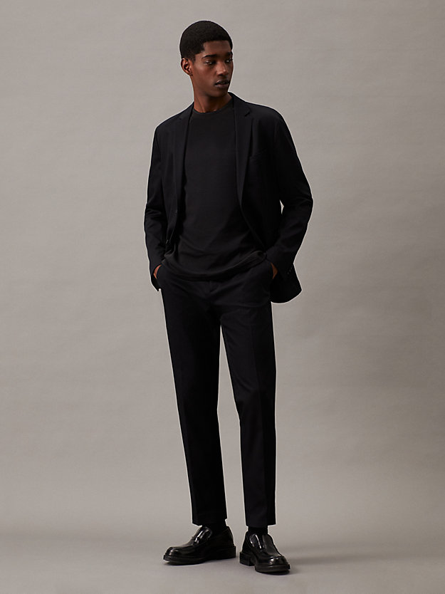 Blazer slim em tecido termotécnico