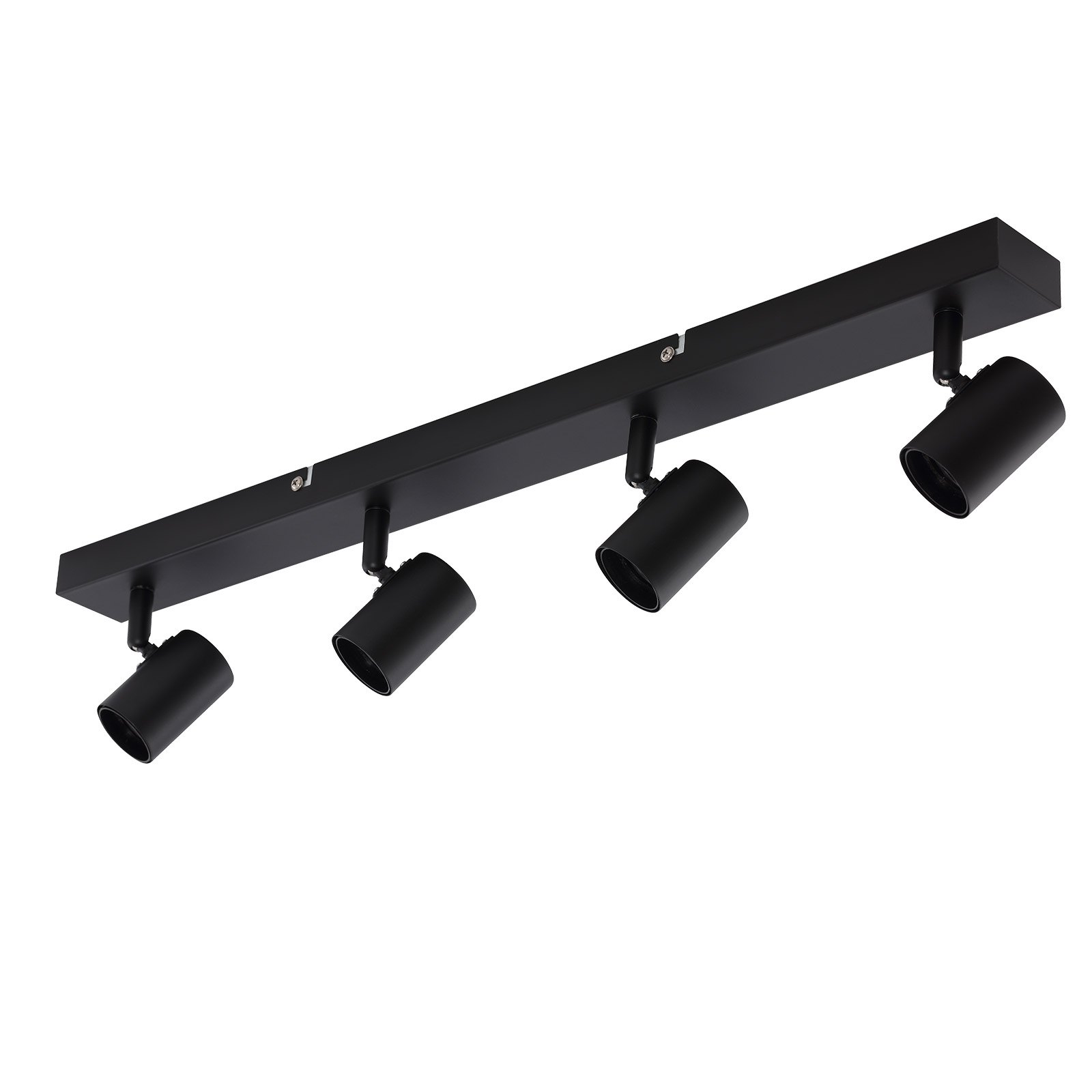 LAMPURA Spotbalken - schwarz - Metall - 4-flammig