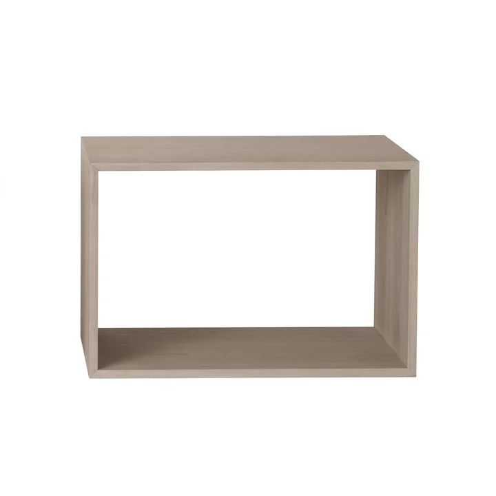 Muuto - Stacked System Regalmodul ohne Rückwand, large / Eiche