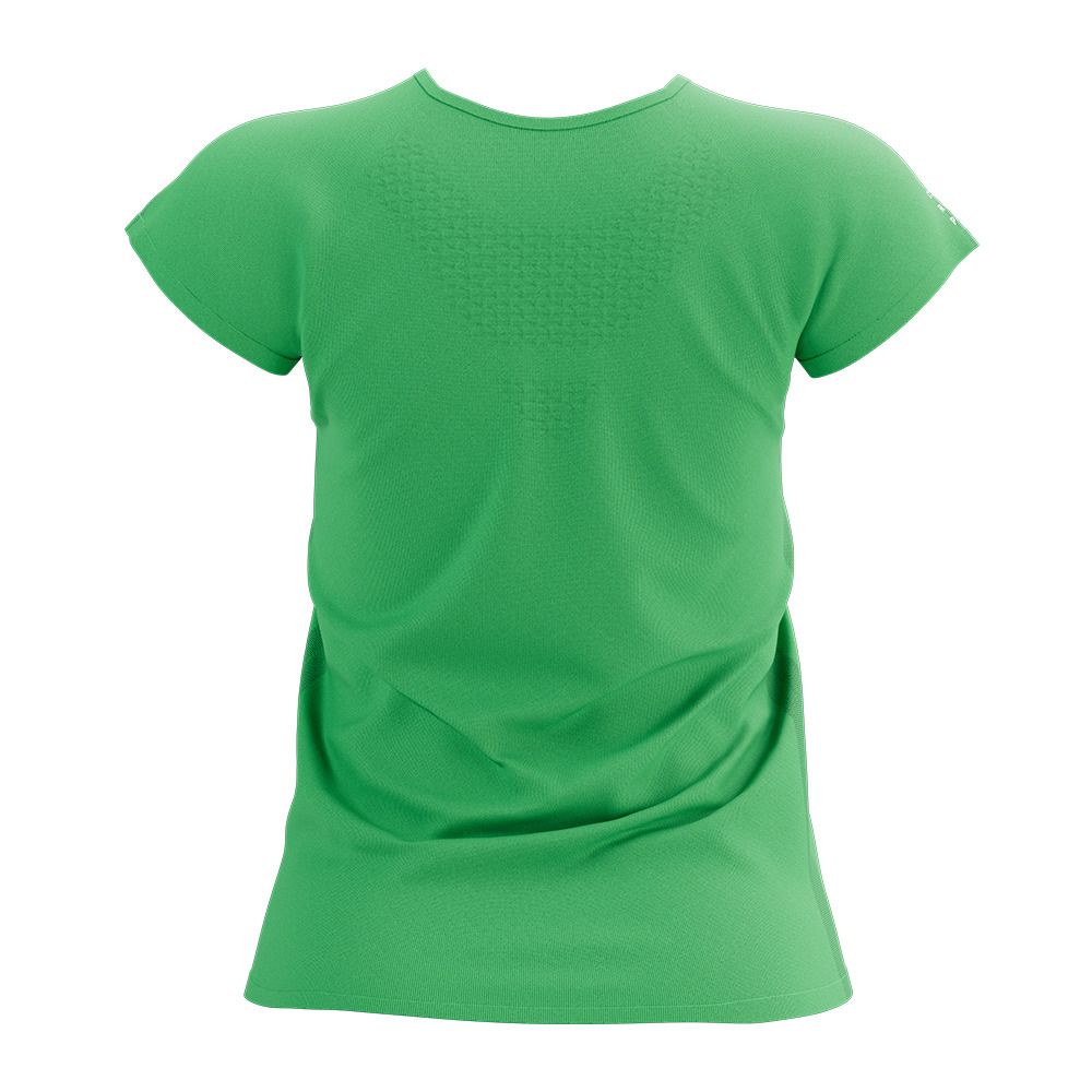 Compressport TRAINING SS - Maillot Femme summer green