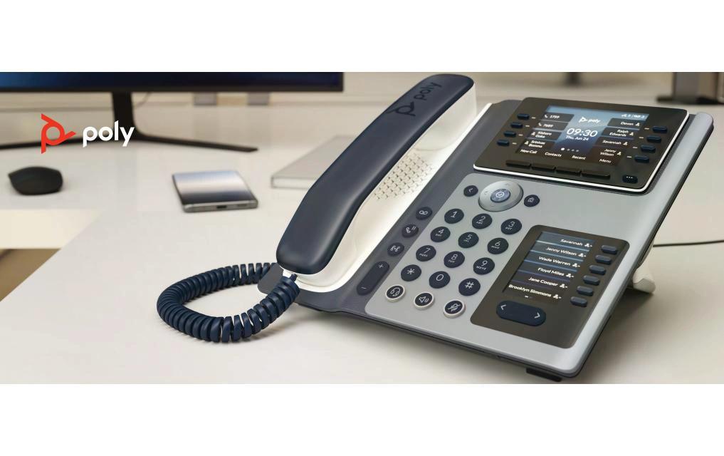 Tischtelefon Poly Edge E450 Grau/Schwarz/Weiss<br>Der neue Bürostandard