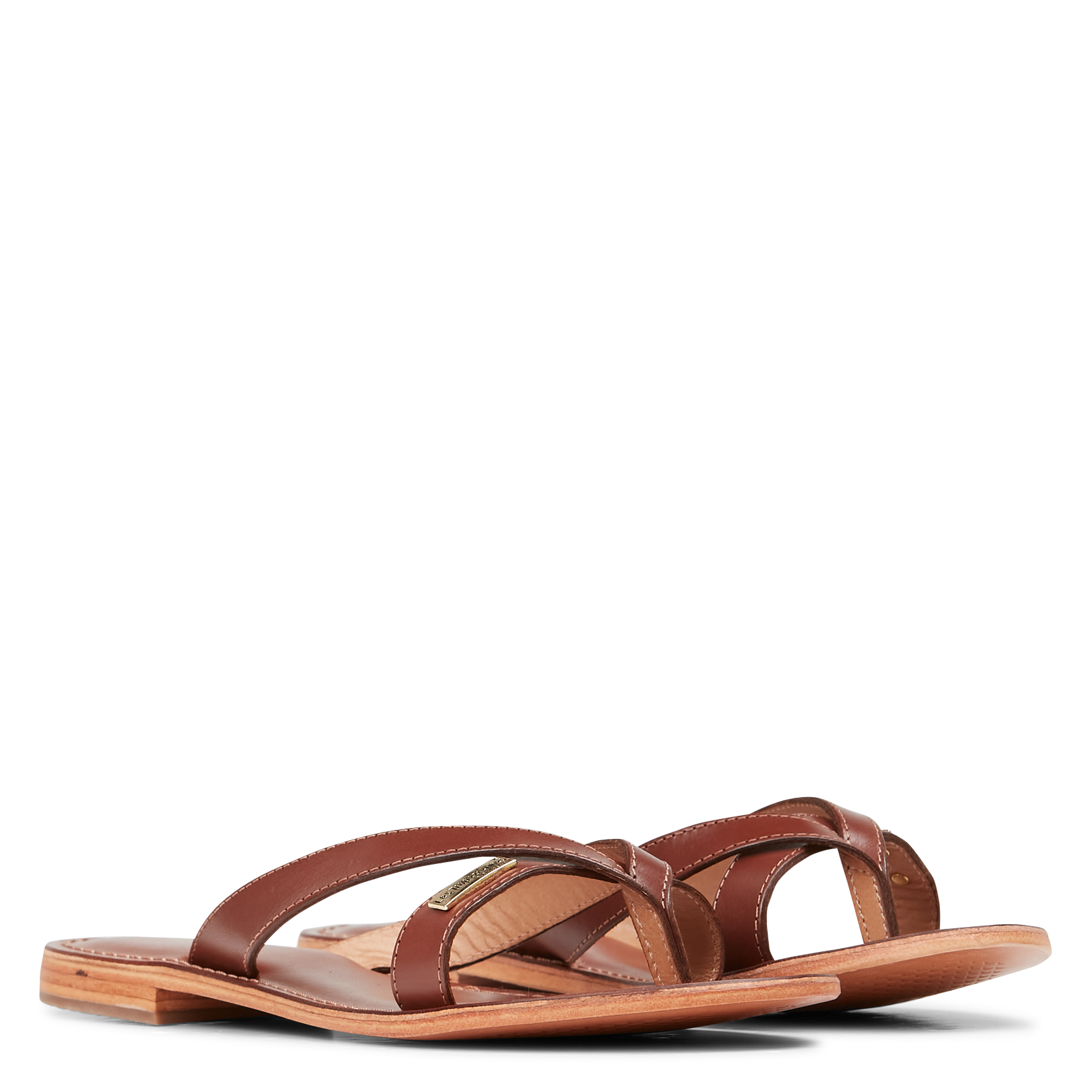 HISHIRO - Mules en cuir | Marron