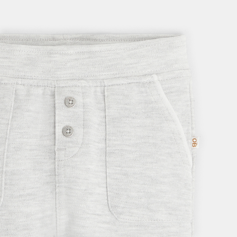 Pantalon coton fantaisie gris bébé garçon