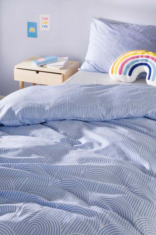 housse de couette enfant 140x200 - coton doux - arcs