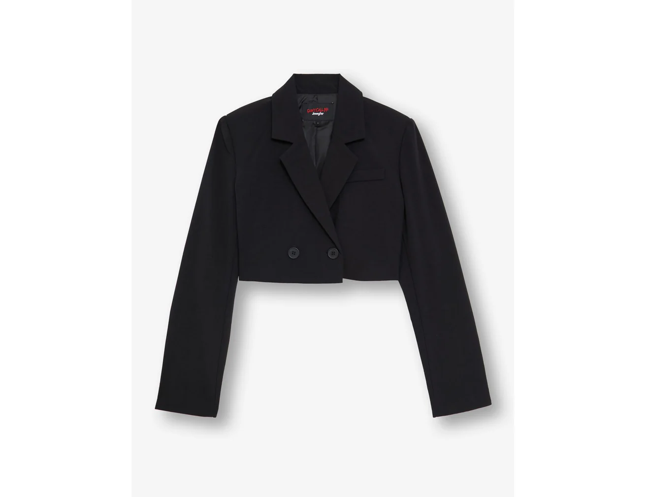 Veste blazer courte noire