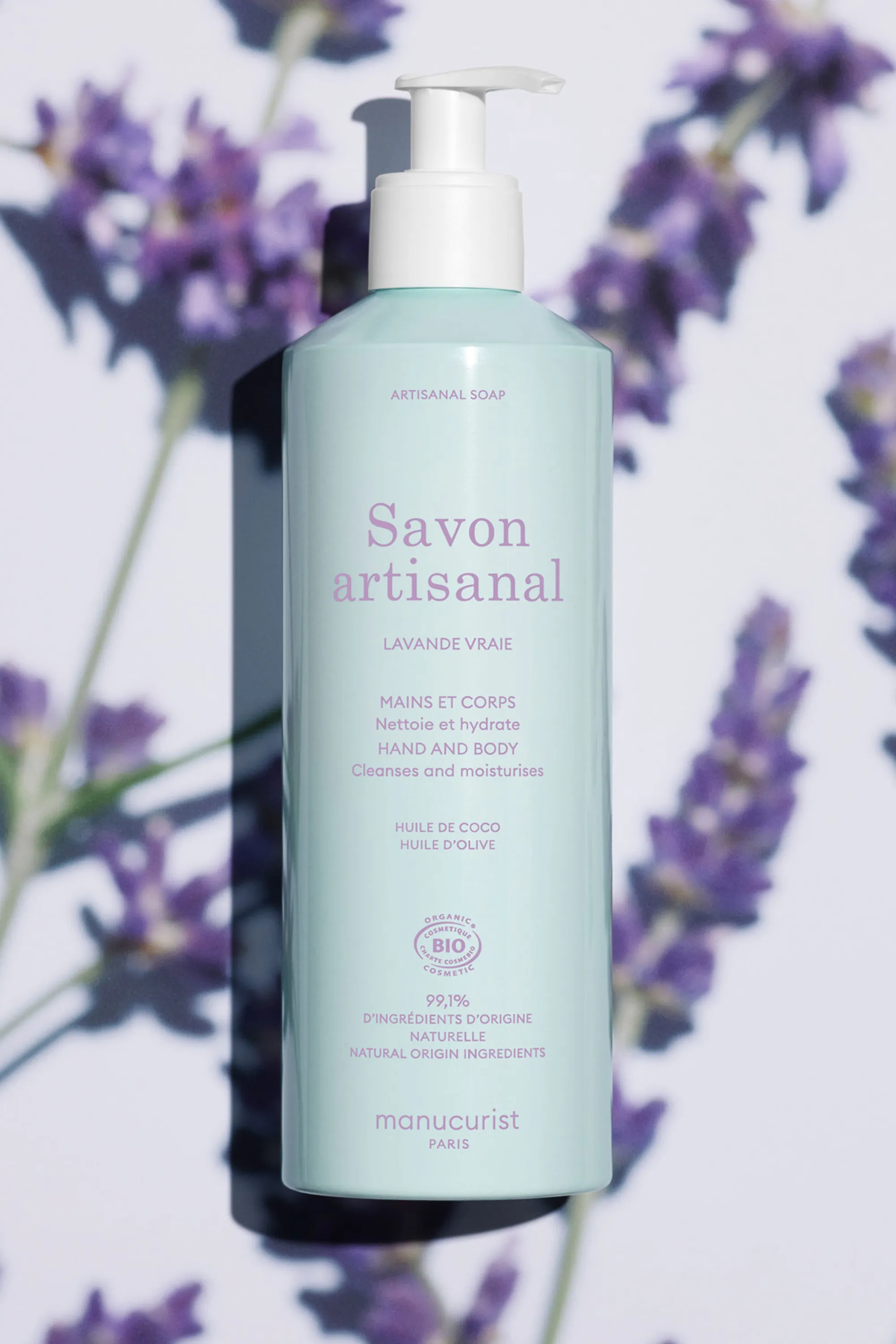 Manucurist Savon corps et mains Lavande vraie-500 ml