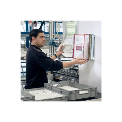 Durable Vario - Support mural de consultation avec 10 pochettes A4 - couleurs assorties