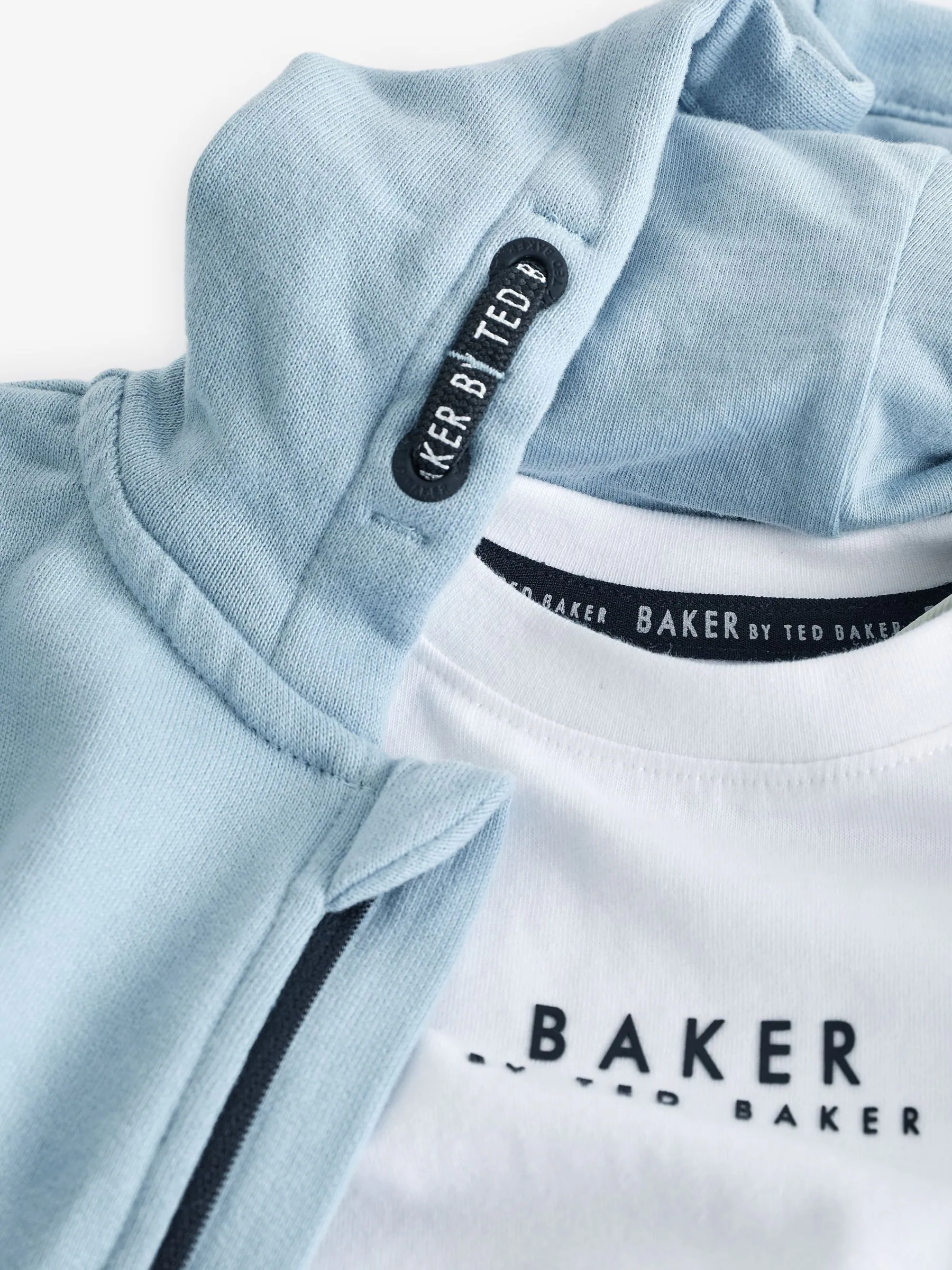Blauw - Baker by Ted Baker 100% katoenen (0 - 6 jr) driedelig trainingspakset