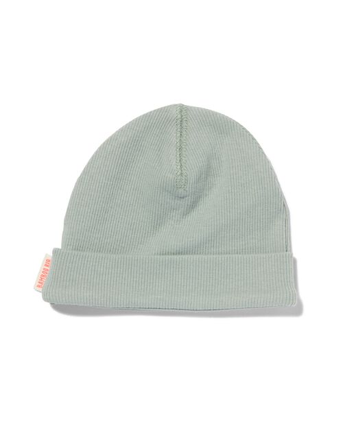 bonnet côtelé nouveau-né avec bambou