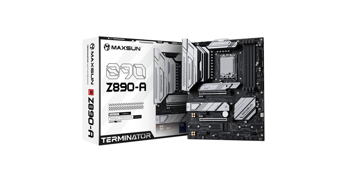 MAXSUNMS-Terminator Z890-A socket 1851 moederbord  (Zwart, RAID, 2.5 Gb-LAN, Sound, ATX)