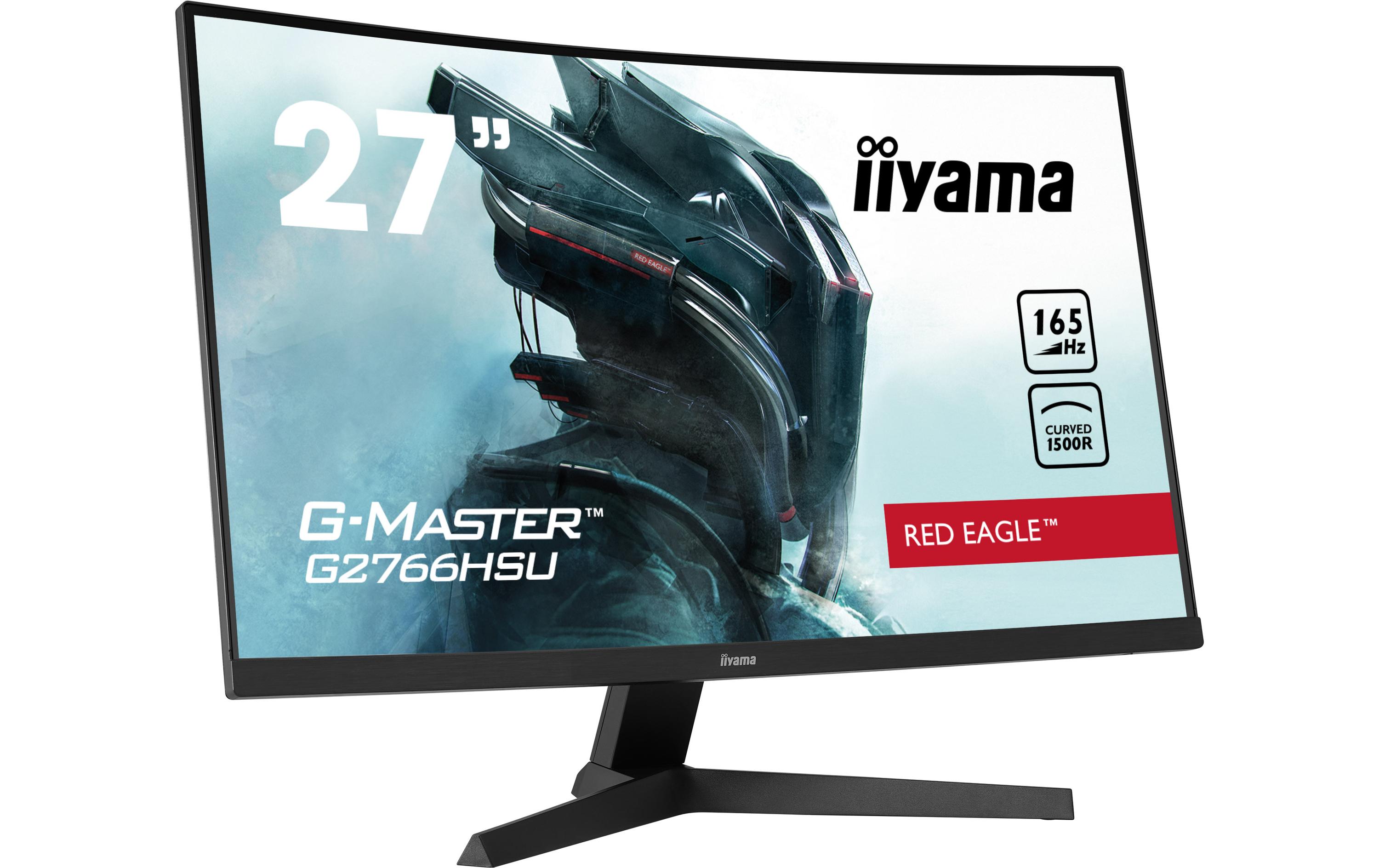Monitor G-Master G2766HSU-B1<br>27-Zoll-Monitor mit gebogenem VA-Panel und einer Bildwiederholfrequenz von 165 Hz