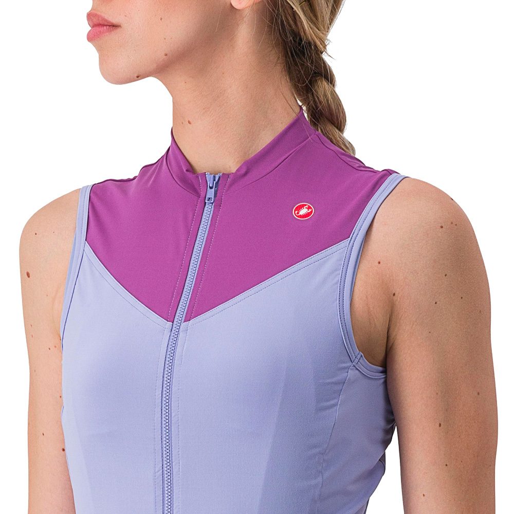 Castelli Solaris Ärmelloses Trikot Damen violet mist