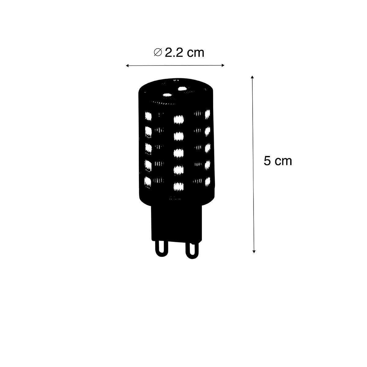Smart G9 LED lamp helder 2,5W 250 lm 2700K
