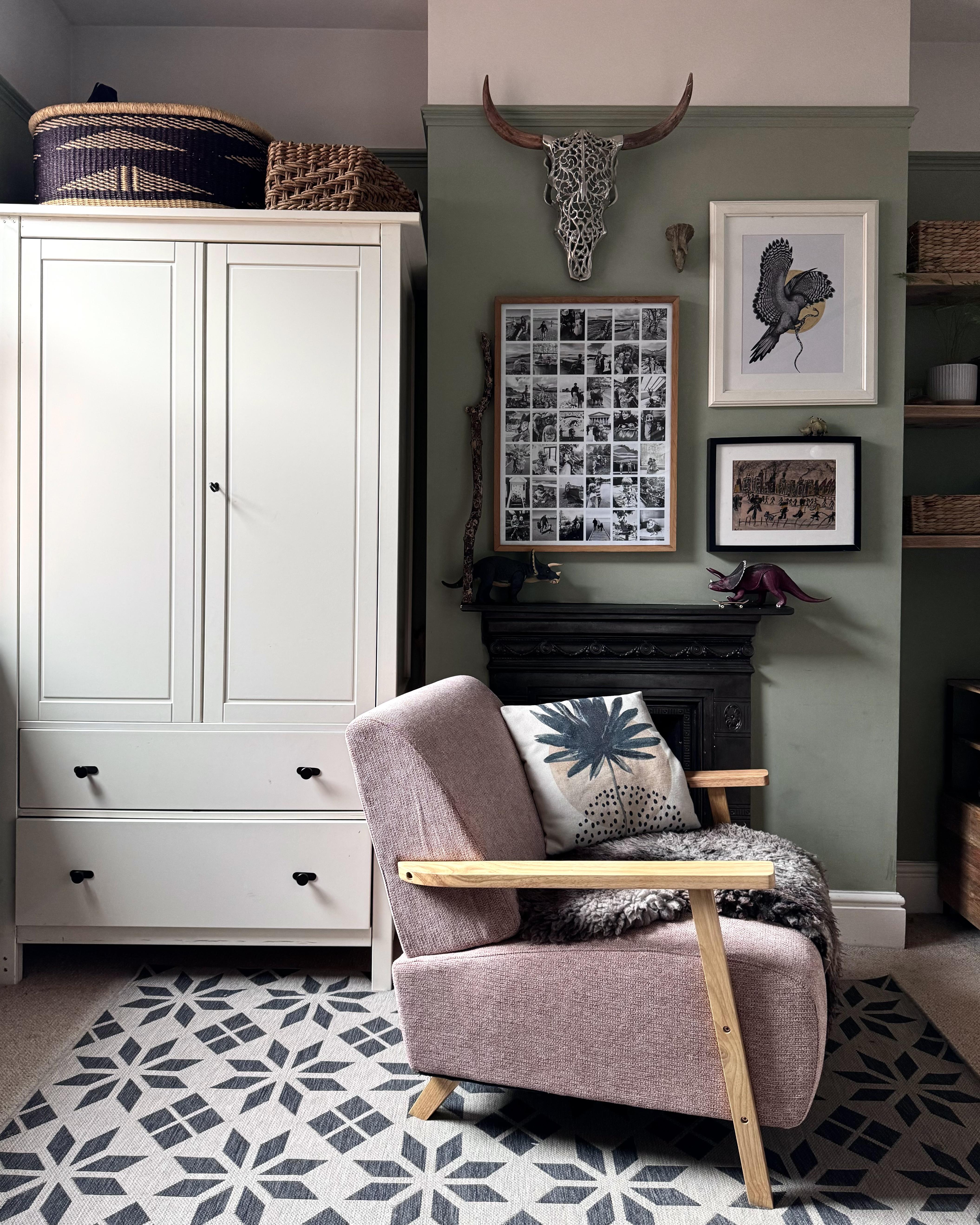 Fauteuil LESJA Stof Roze