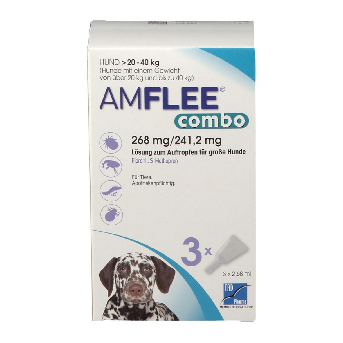 Amflee® combo 268 mg/241,2 mg für große Hunde