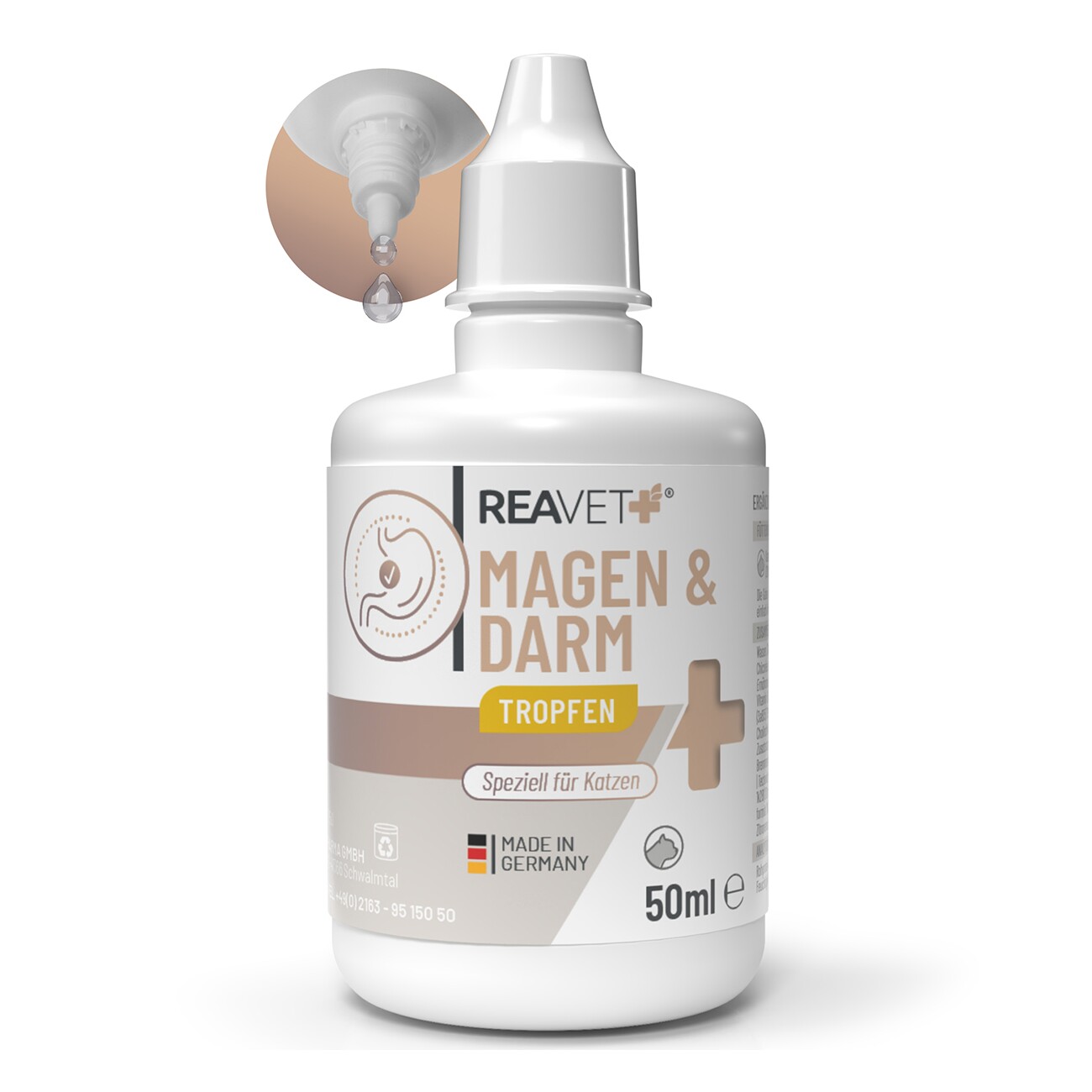 REAVET Magen & Darm Tropfen Katzen 50ml