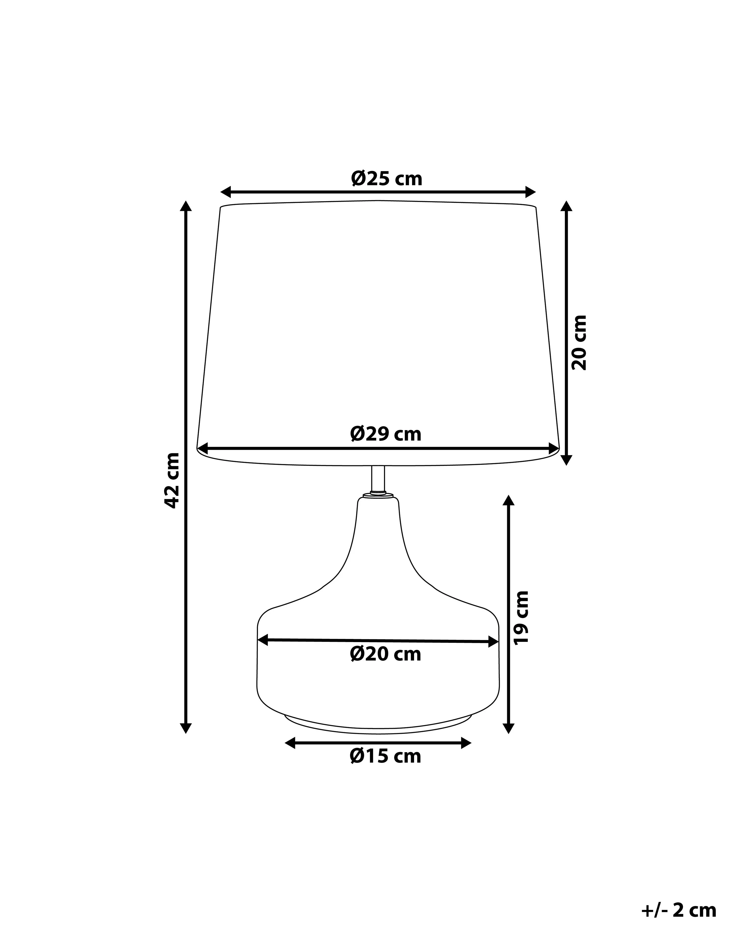 Tafellamp ERZEN Glas Blauw