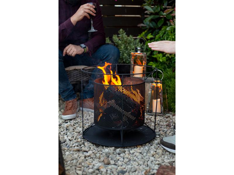 La Hacienda Feuerkorb Kora, Ø 44 cm Funktionale Feuerschale in attraktivem perforiertem Design