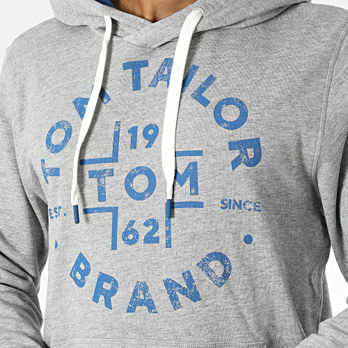 Sweat Capuche 1034360 Gris Chiné