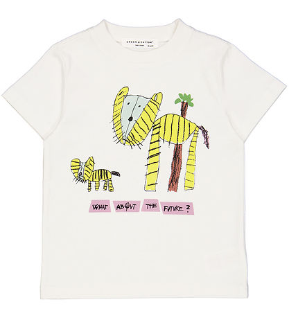 Green Cotton x WWF T-Shirt - Spülung Cream m. Tiger