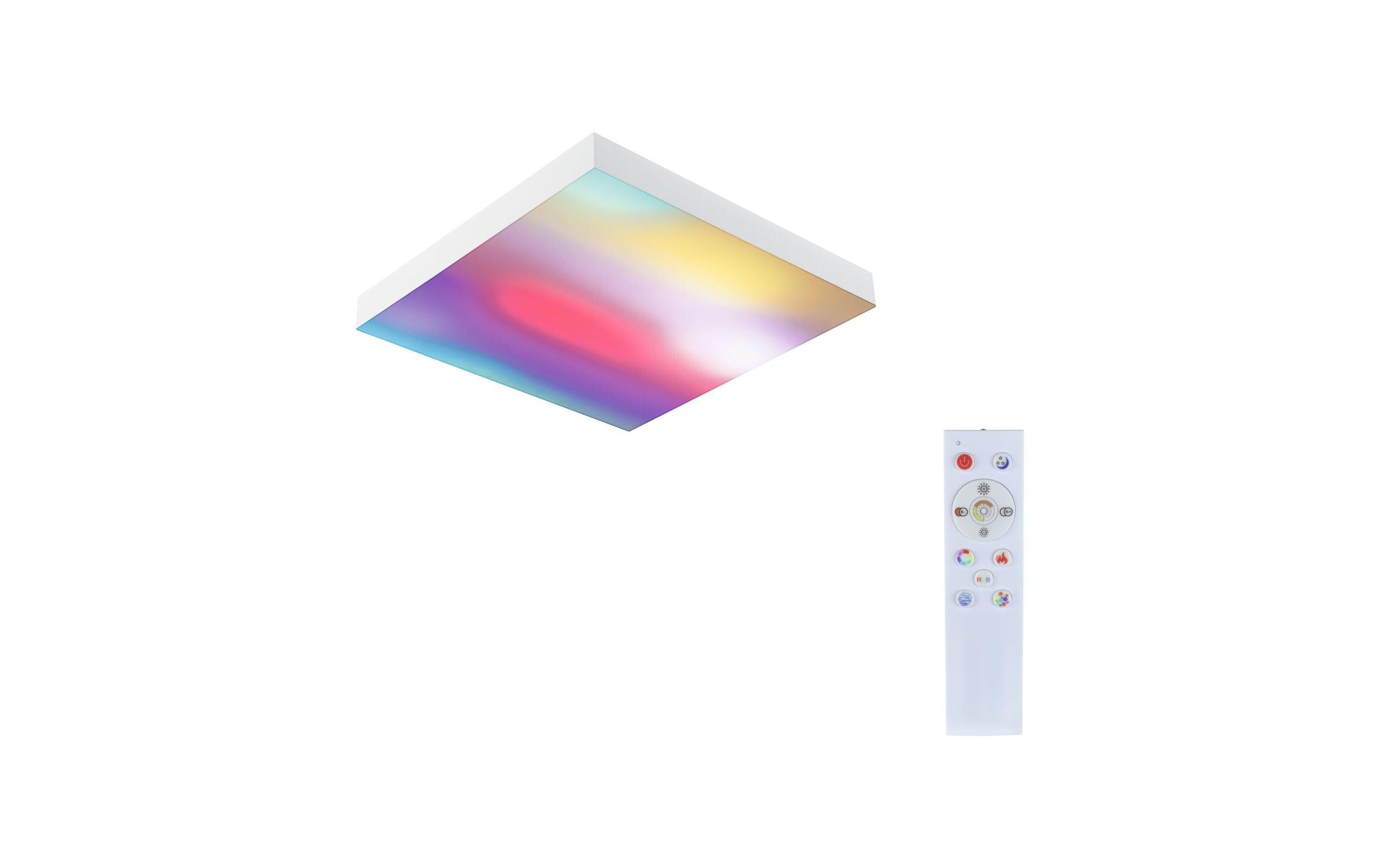 Deckenleuchte LED Panel Velora Rainbow, 13.2 W, RGBW, WeissLED Panel