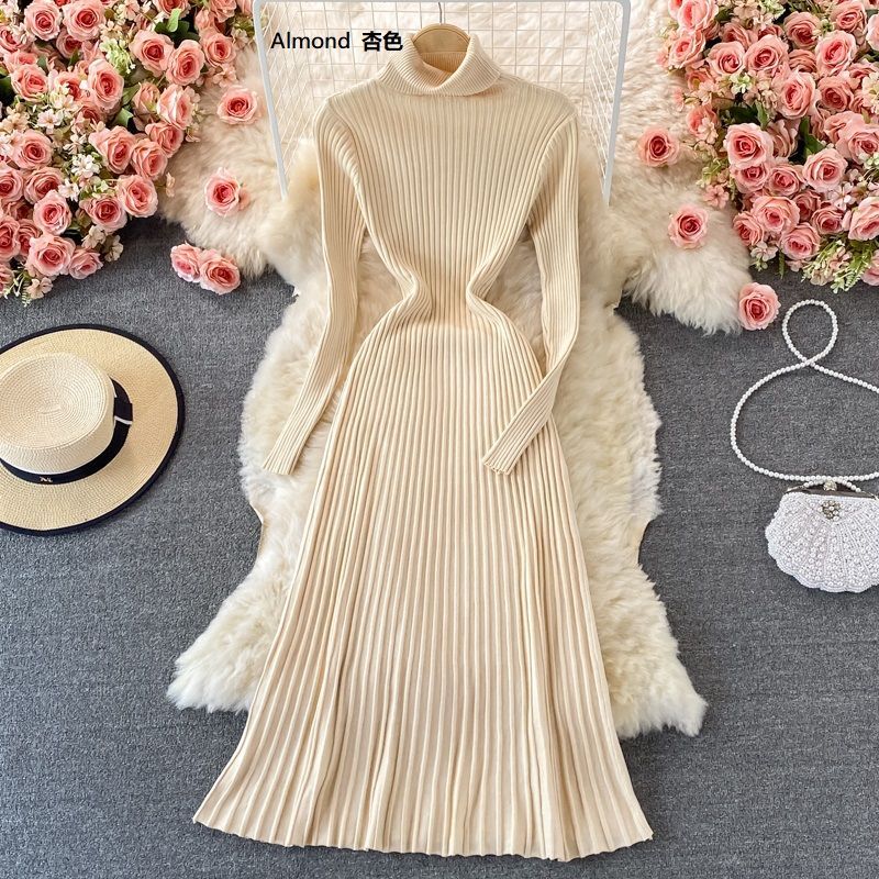 Yearnin - Maxi-jurk met coltrui