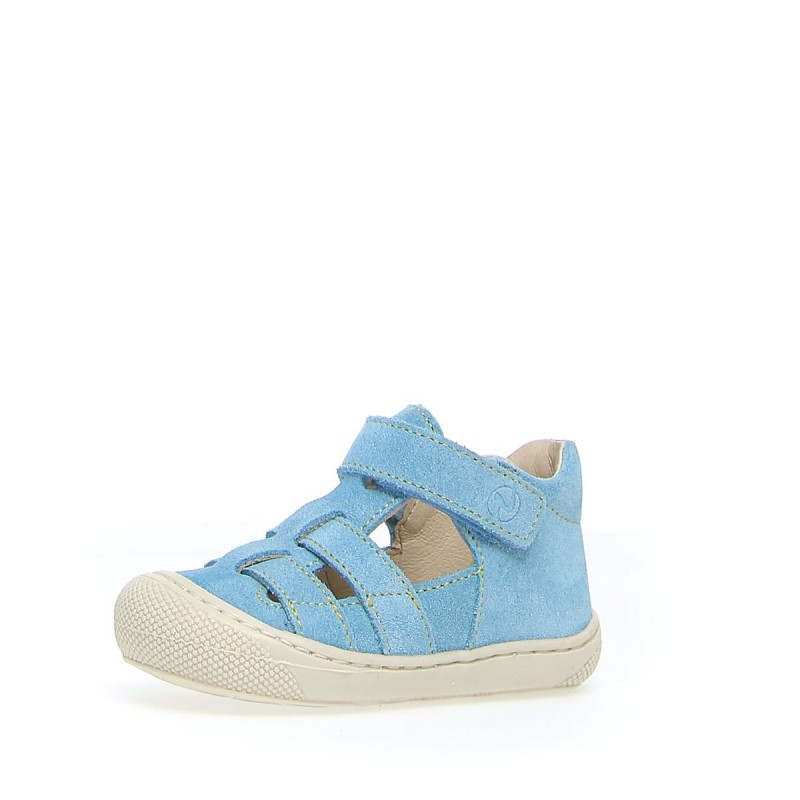Naturino Naturino Cocoon Supersouple Bede sandales Suede bleu ciel