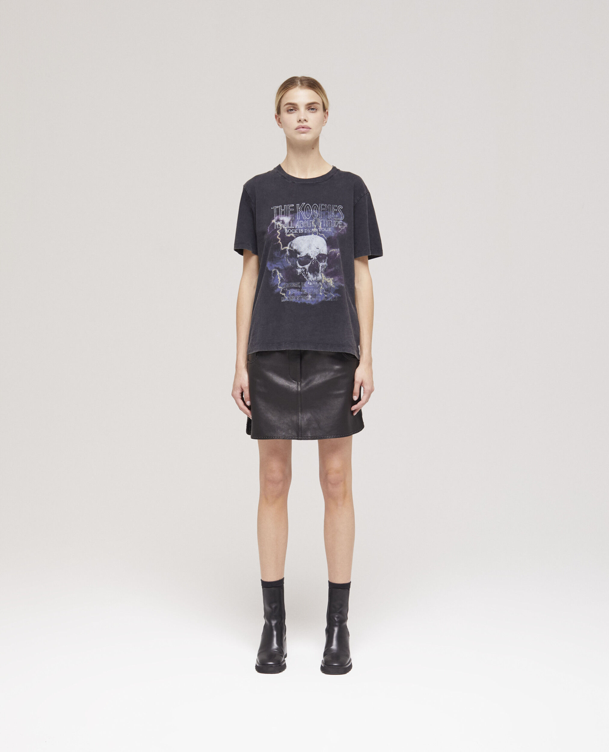 T-shirt sérigraphié skull