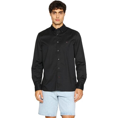 Tommy Jeans - CAMISA OXFORD REGULAR HOMBRE DM0DM18335 Negro
