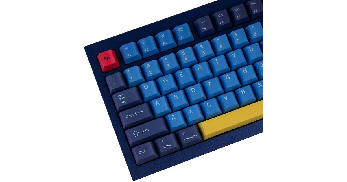 KeychronOEM Dye-Sub PBT Keycap-Set - Beach keycaps  (Lichtblauw/donkerblauw, 137 Stuks, US-Layout (ANSI))