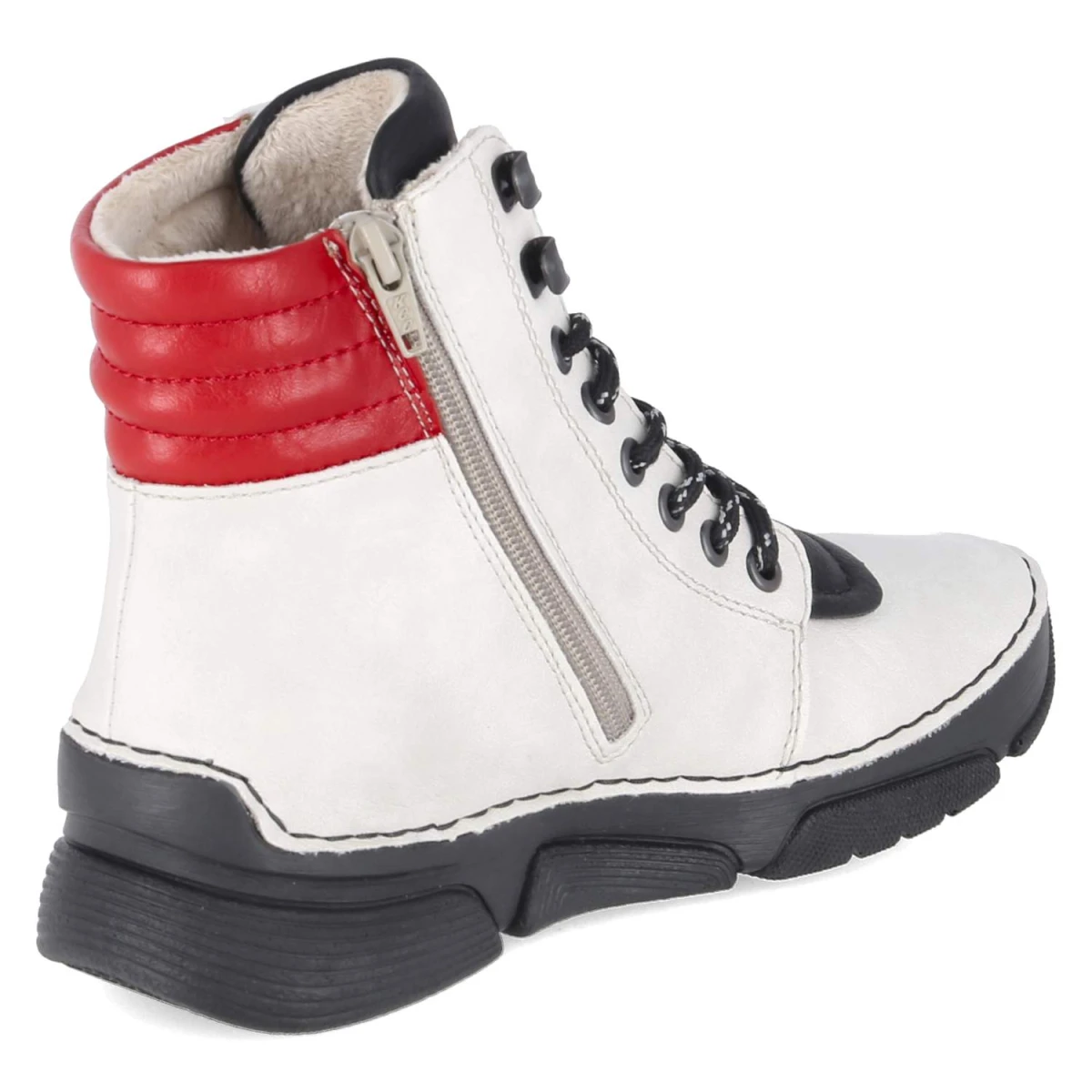 RiekerSchnürstiefeletten - beige kombi