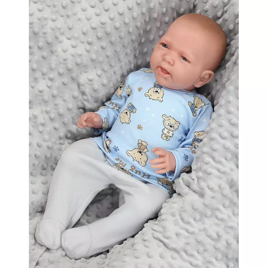 TupTam Baby Jungen Langarmshirt 5er Set blaubeige