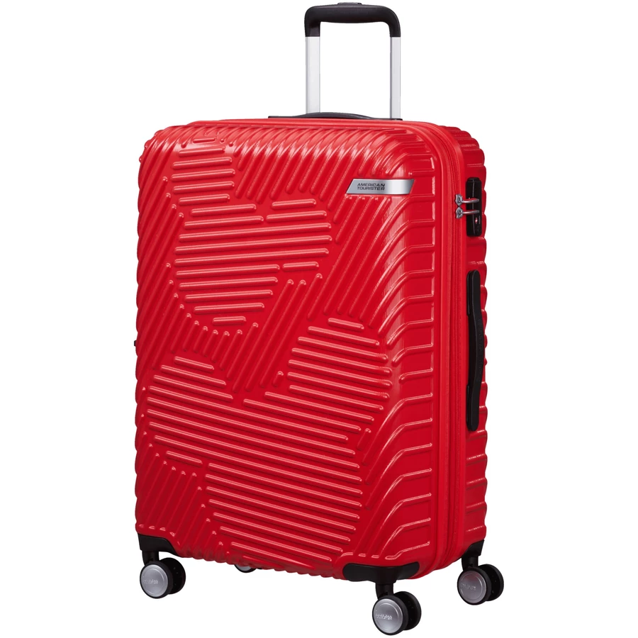 American Tourister Mickey Clouds - 4-Rollen-Trolley 66 cm erw. Mickey Classic Red