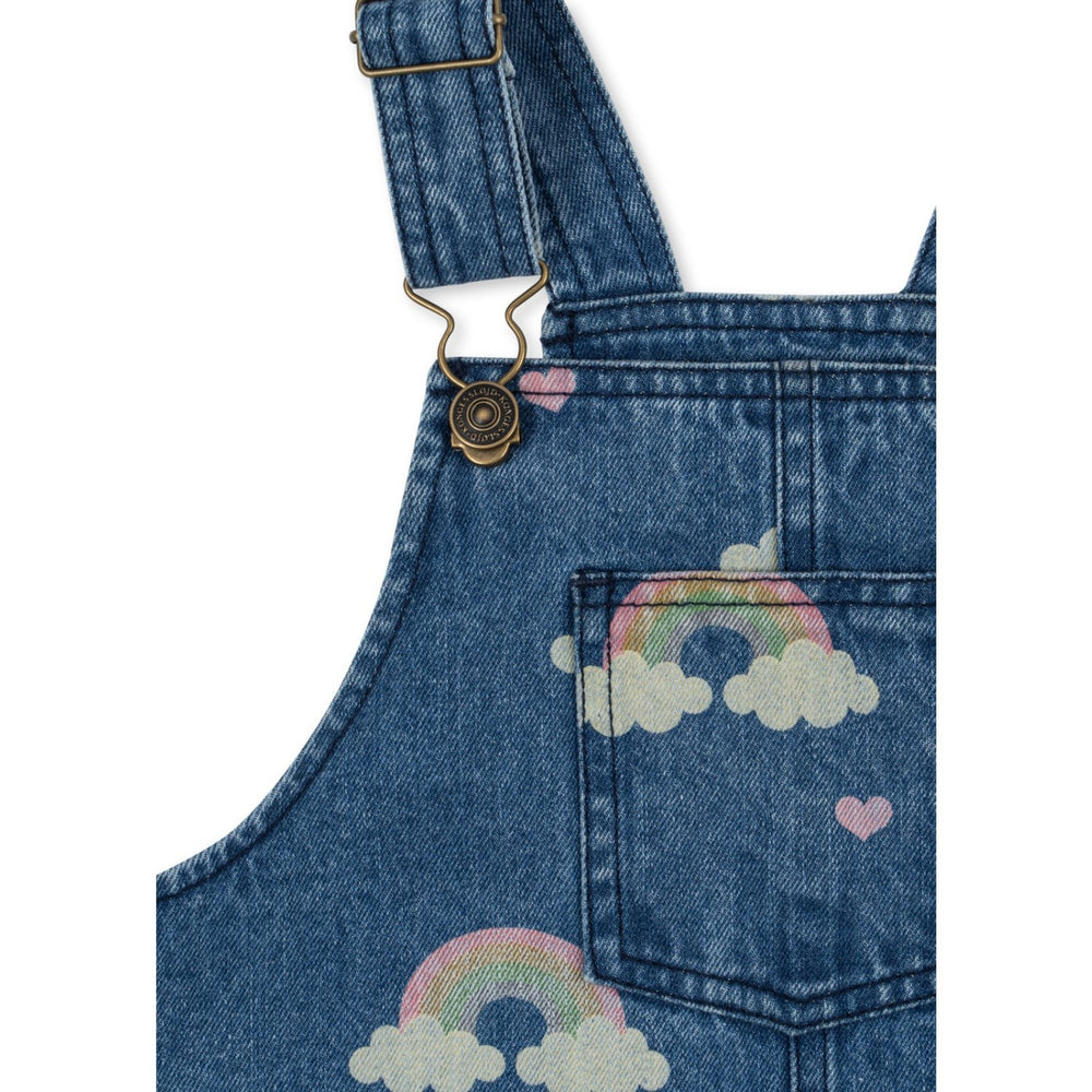 Køb Konges Sløjd Rainbow Magot Overall Kjole Denim GOTS