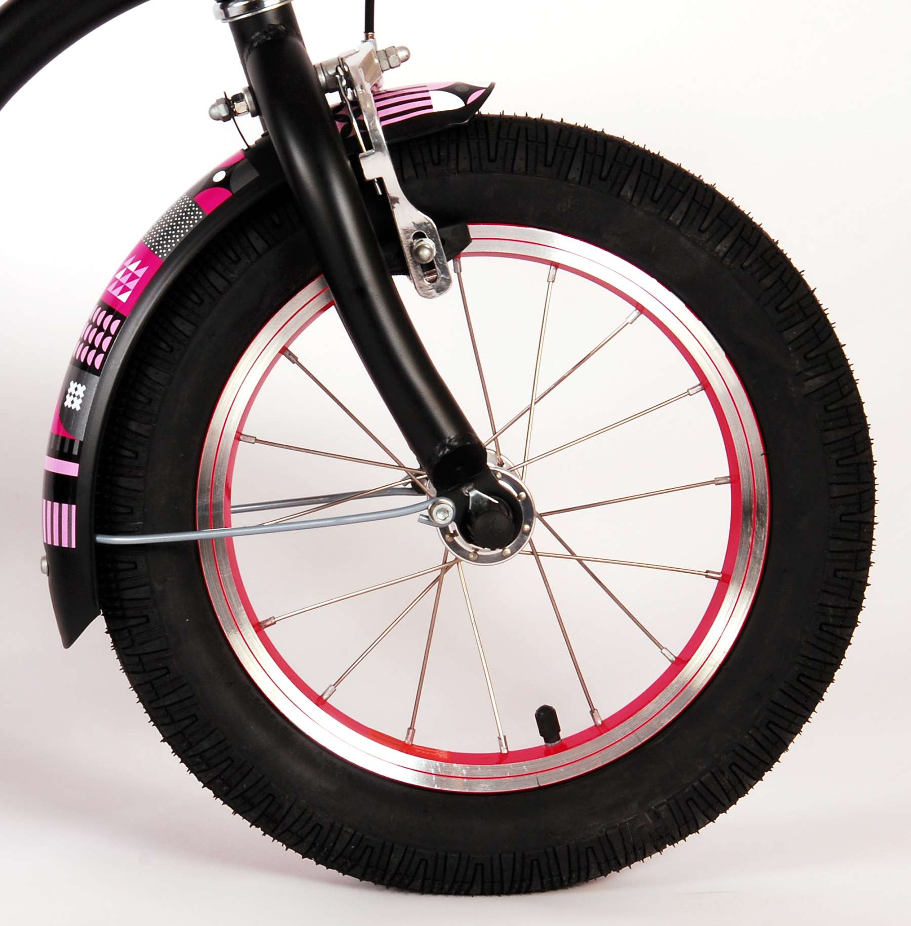 Kinderfahrrad Miracle Cruiser Mädchen 14 Zoll Kinderrad Mattschwarz