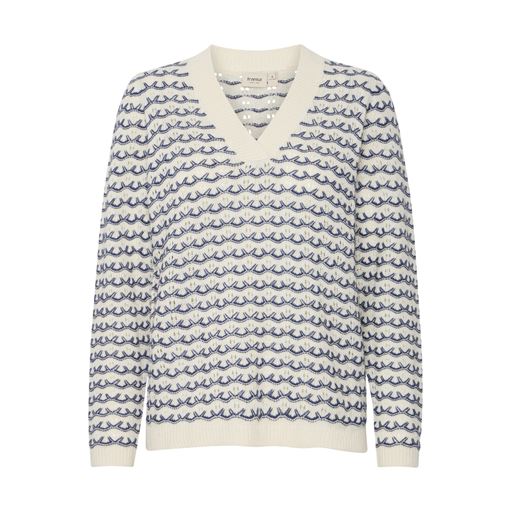 Fransa Lilje Striktrøje, Crown Blue Mix, L