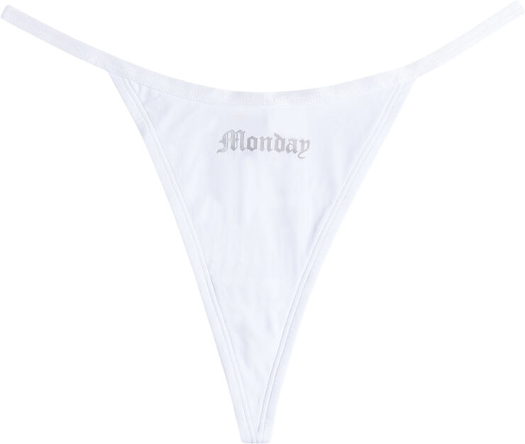 Juicy Couture MON-FRI GOTHIC THONG Multi- wht,c.bloss,c.candy,r.sorbet, red