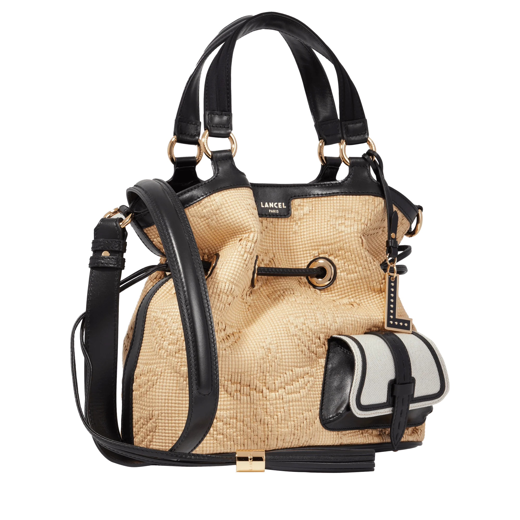 M bucket bag Premier Flirt de Lancel-Naturel/Noir