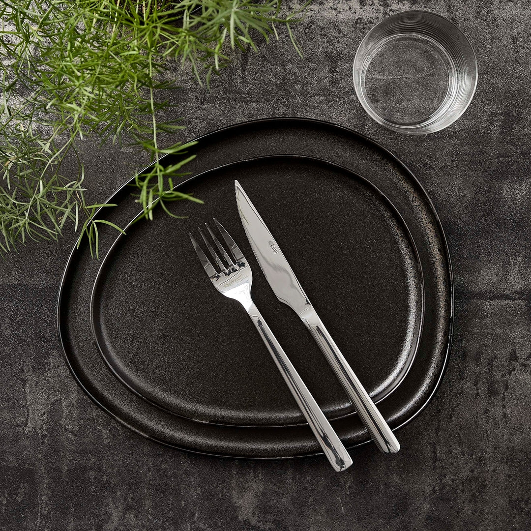 RAW  Organic middagstallerken - Titanium Black