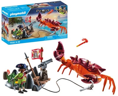 Playmobil 71532 Pirates Byggesett Kamp Mot Kjempekrabben