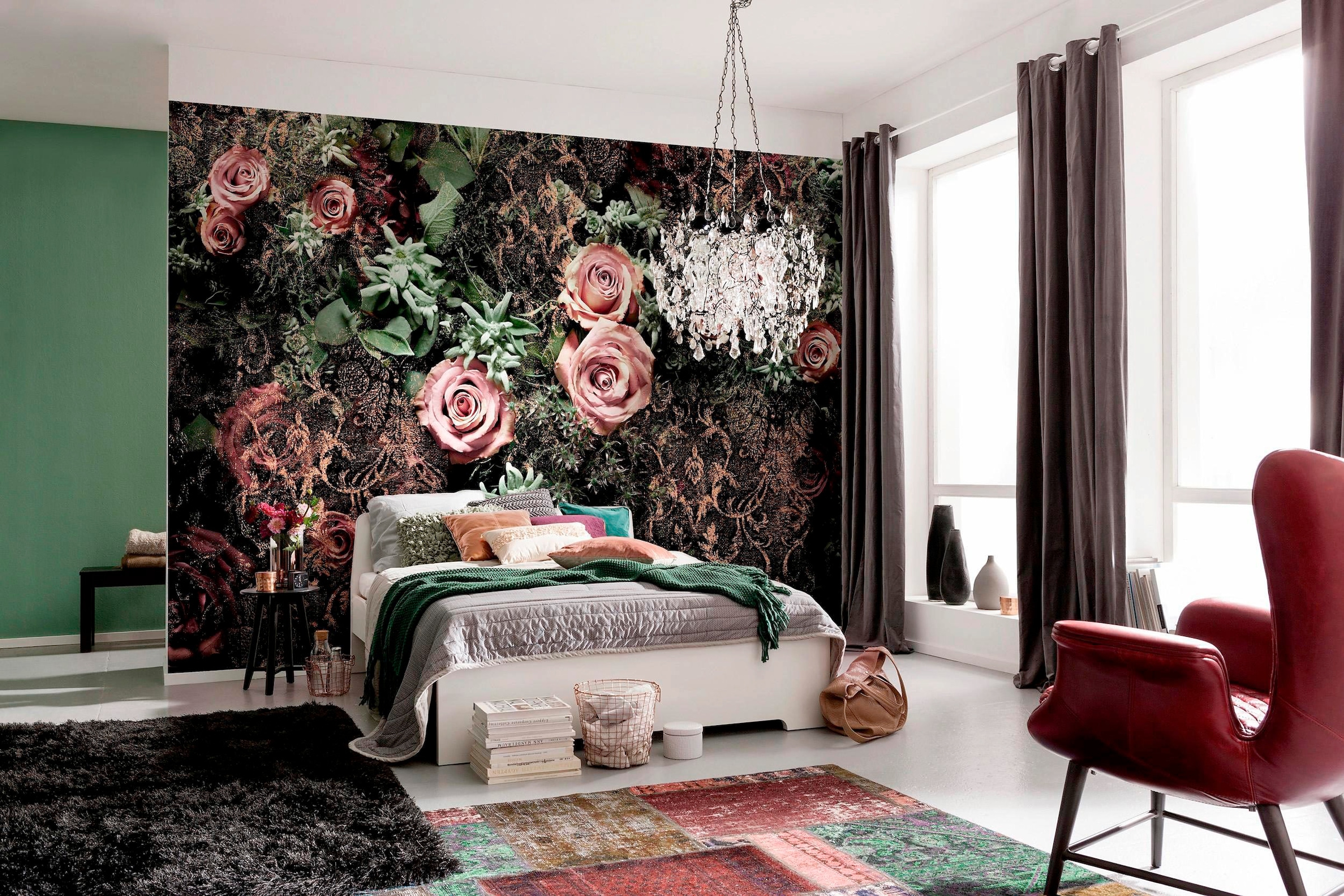 Komar Fototapete »Velvet - Grösse 368 x 254 cm« bedruckt glatt Wohnzimmer, Schlafzimmer