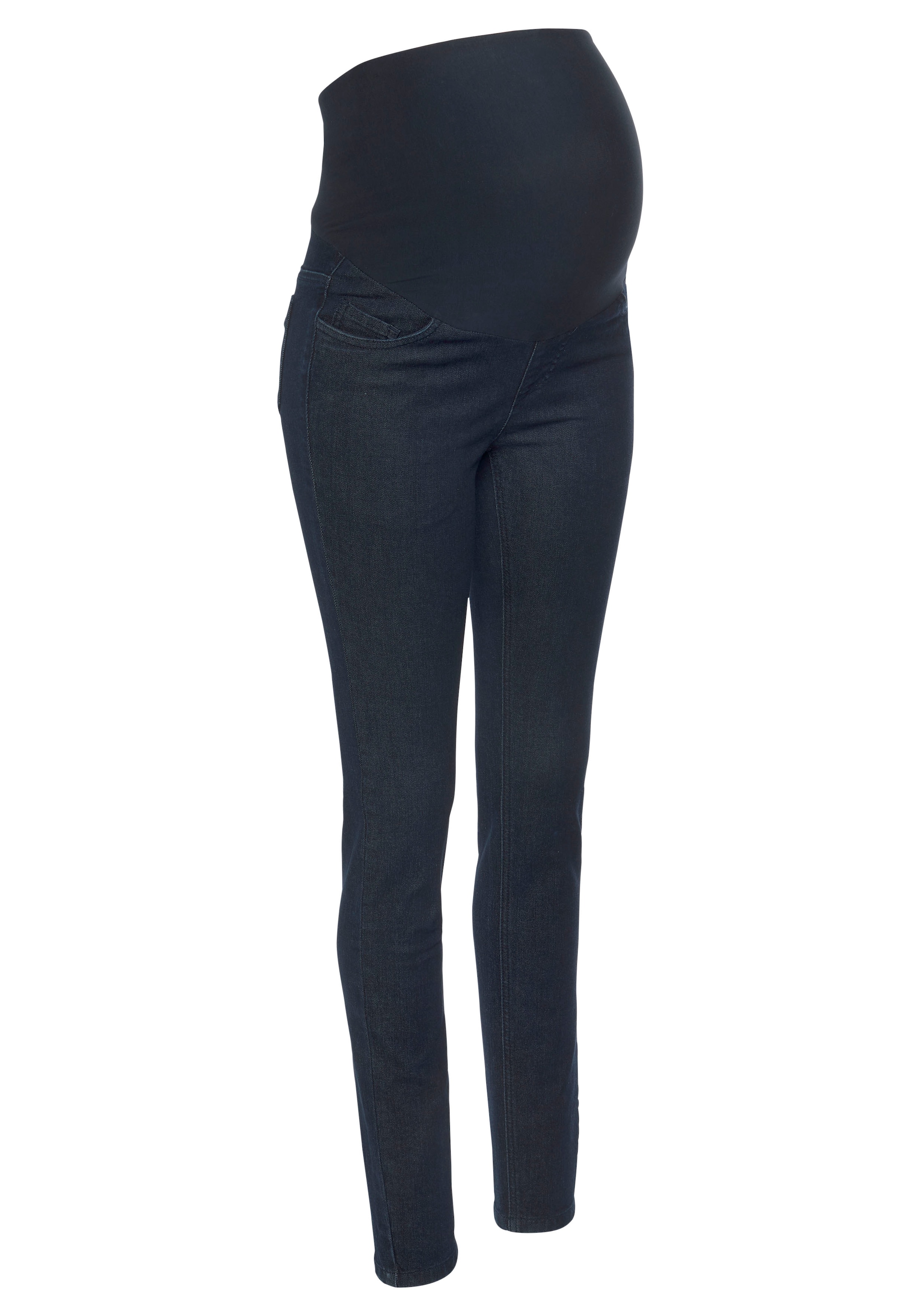 Neun Monate Umstandsjeans »Stretch-Jeans für Schwangerschaft und Stillzeit«, schmale Beinform,  hohe Taille,  langes Bein