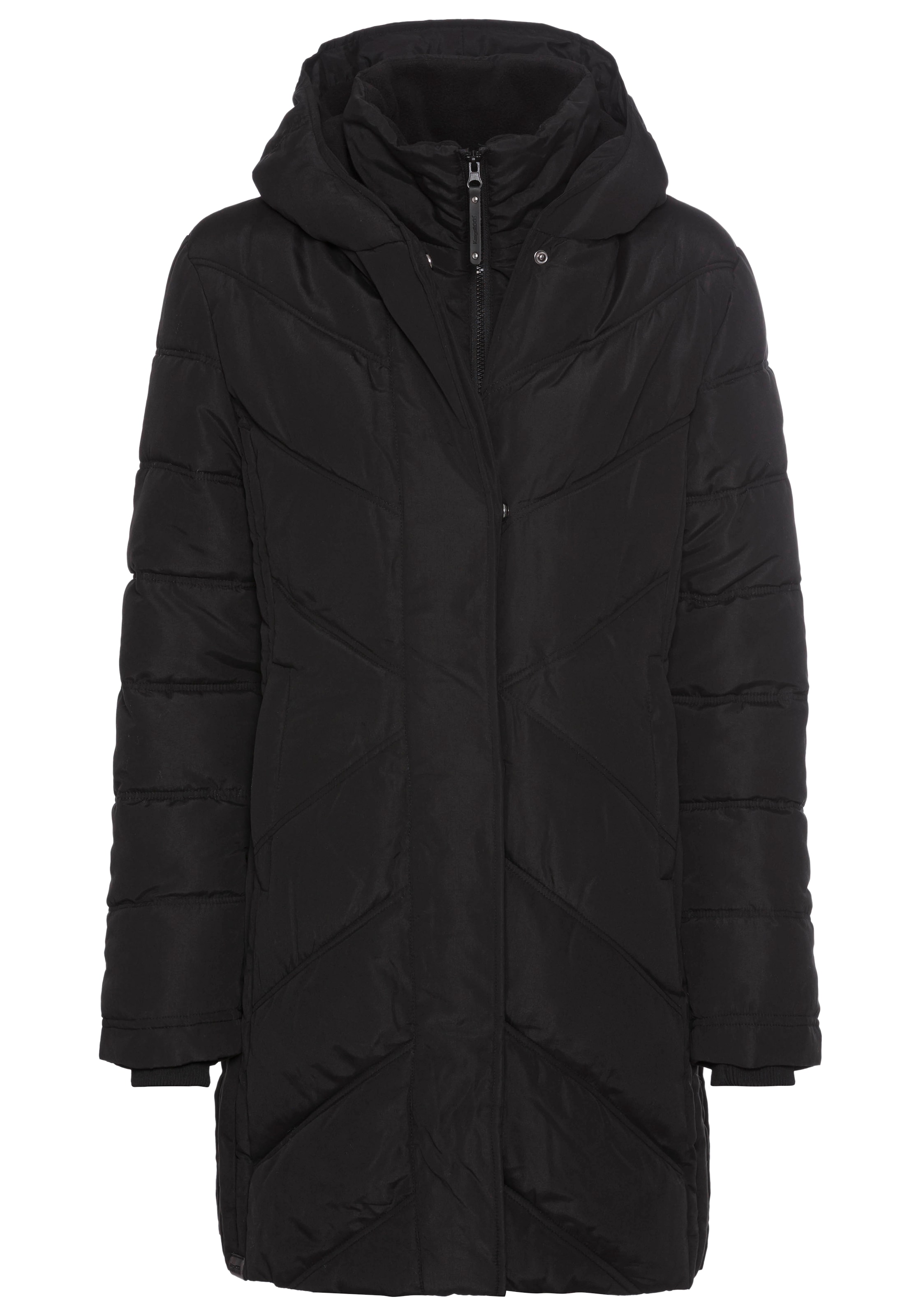 KangaROOS Winterjacke mit Kapuze mit hochschliessendem Kragen,  gefütterte Kapuze