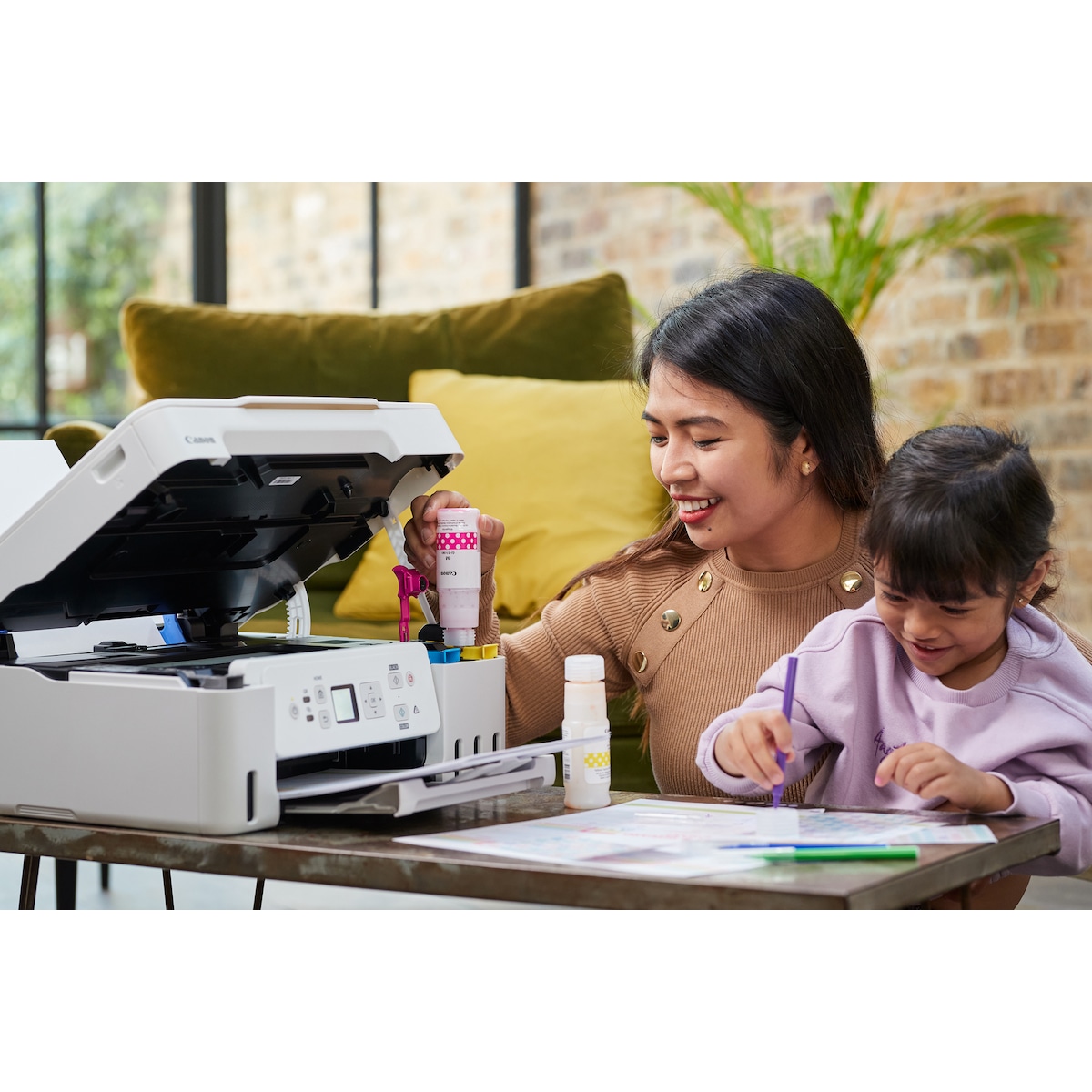 Canon PIXMA G3571 inkjet printer (hvit)