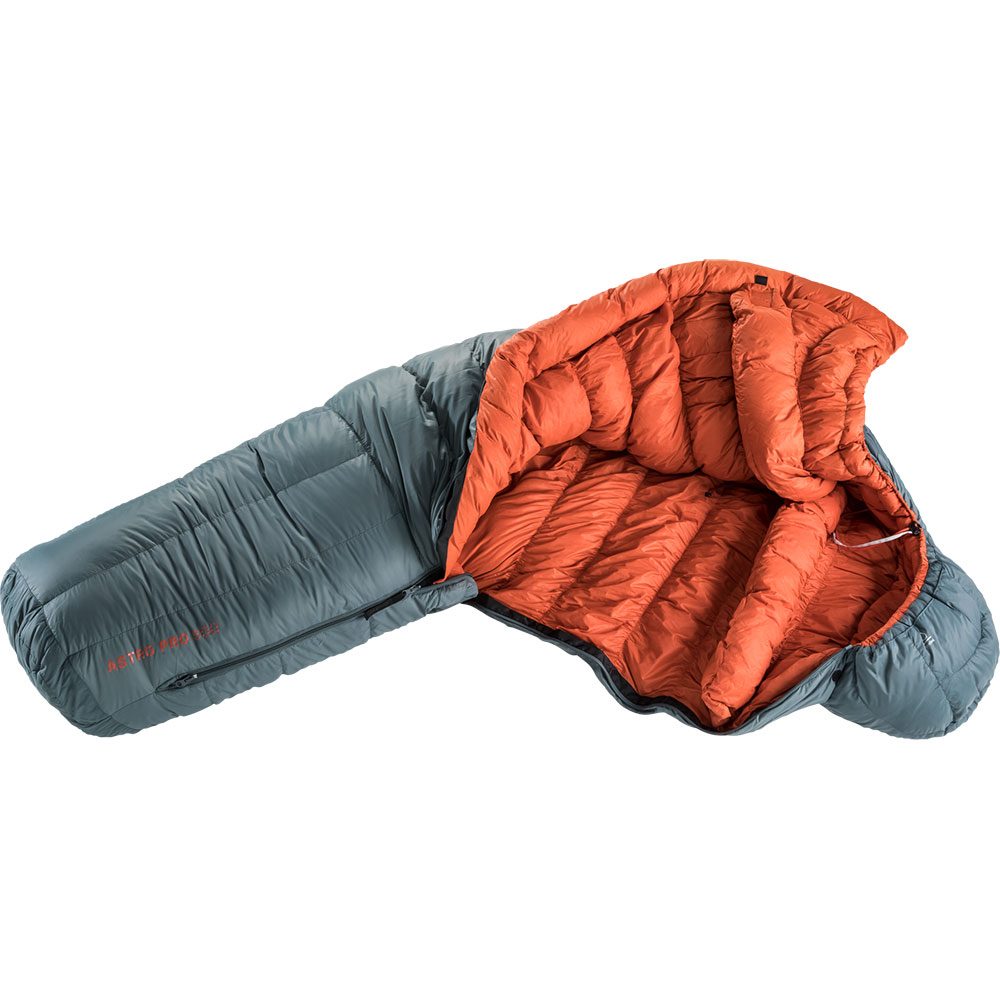 deuter Astro Pro 600 EL Daunenschlafsack teal paprika