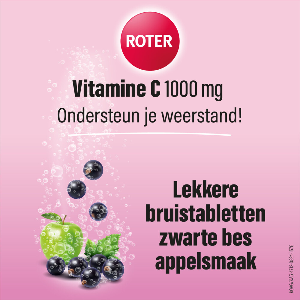 Roter Vitamine C 1000 mg Appel- Zwarte Bes15 bruistabletten