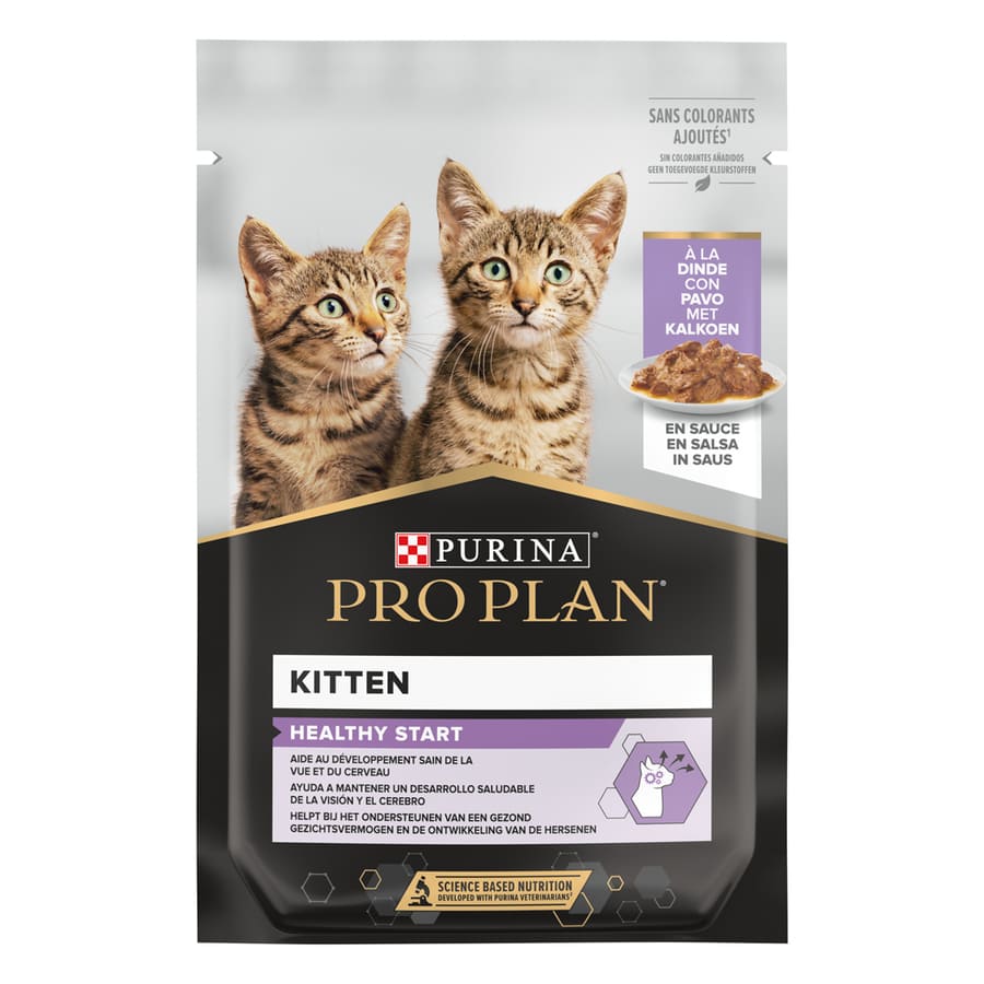 Pro Plan NutriSavour Feline Gatinho Peru ao Molho
