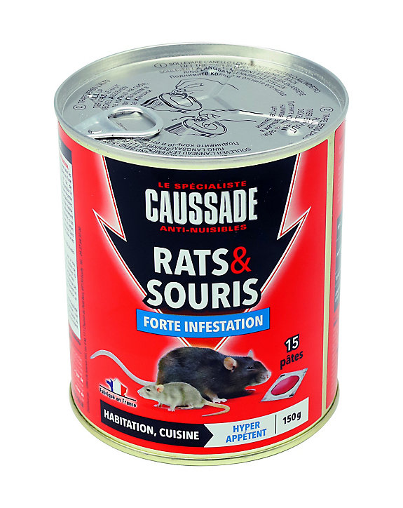 Pat'appat rats et souris forte infestation Caussade 150g